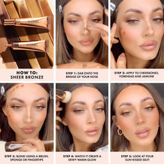 ICONIC London Sheer Bronze - Liquid Bronzer for a Radiant and Luminous Skin, Beach Vibes, 12.5ml