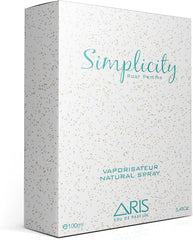 Simplicity by Aris: Eau de Parfum Spray | EDP Women's Fragrance| Cologne for Women | Perfumes for Women | Jasmine and Patchouli Fragrance | Long-lasting Perfume for Women | Travel Size | 100ml