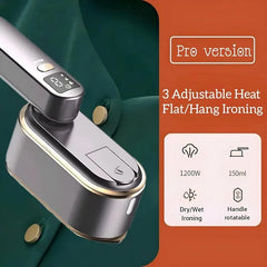 LansMoor Mini Travel Handheld Portable Steamer for Dry and Wet Ironing