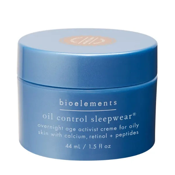 Bioelements Oil Control Sleepwear Night Cream for Combination & Oily Skin With Calcium, Retinol & Peptides, Vegan, Gluten Free, Never Tested on Animals - 1.5 fl oz