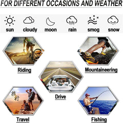 Photochromic Polarized Sunglasses for Men Women Day and Night UV Protection Driving Glasses Anti Glare Eyewear Eyeglasses