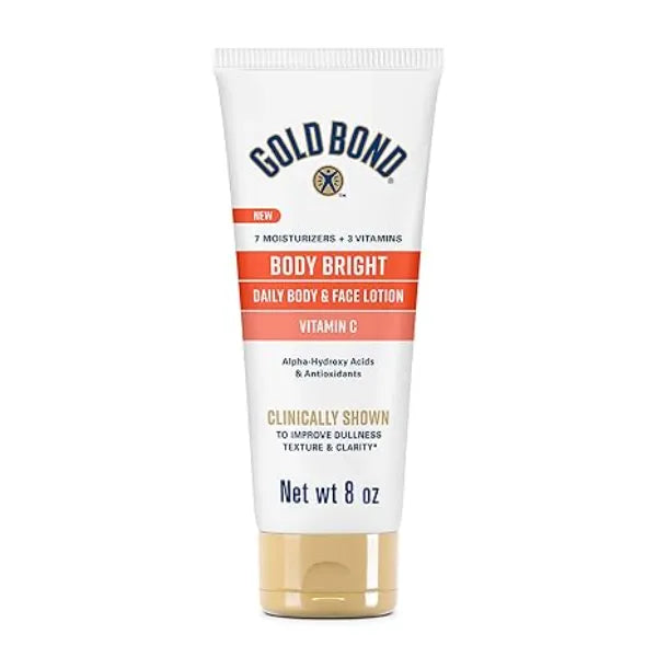 Gold Bond Body Bright Daily Body & Face Lotion With Vitamin C, 8 oz.