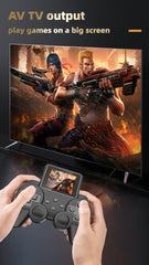 NALACAL 8-bit 520 in 1 Classic Retro Games Handheld Gamepad Game Console - 2.5 inch Screen Rechargeable AV TV Out 2 Player Gamepad (Black)