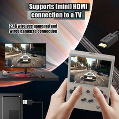Aivuidbs RG35XX Retro Handheld Game Console 3.5-inch IPS 640*480 Screen Linux System with a 64G Card Pre-Loaded 5000+ Games (RG35XX-Grey)