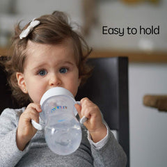 Joyzzz Baby Bottle Handles, 6 Pack Non-slip Easy Grip Bottle Handles for Baby, Dishwasher Safe, Baby Bottle Holder for Philips Avent Natural Baby Bottles and Avent Bottle Holder for Baby(White)