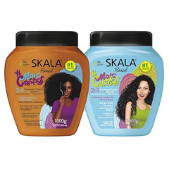 SKALA MaisCachos MaisCrespos Treatment Cream Set of 2 Moisturizing Hair Masks for Curly & Coily Hair Hydration, Softness & Shine Care