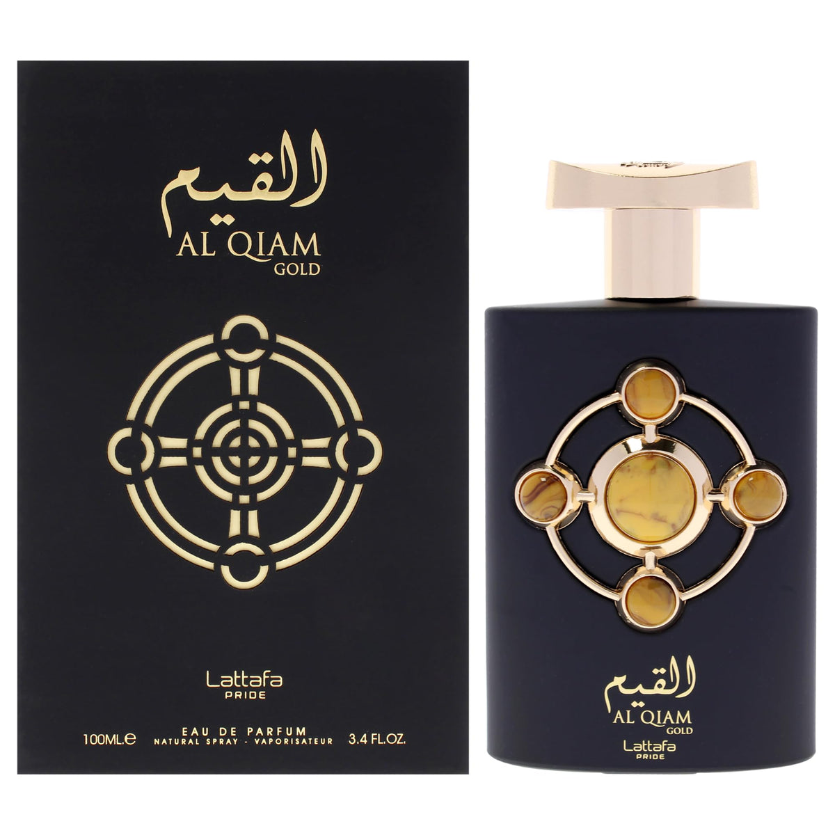 Lattafa Pride Al Qiam Gold Eau de Parfum Spray for Unisex - 3.4 Ounce
