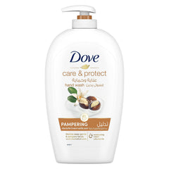 Dove Pampering Hand Wash Natural Caring formula, Shea Butter, with ¼ Moisturising Cream, 500ml