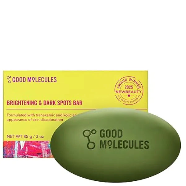 Good Molecules Brightening & Dark Spots Bar Soap Free Face and Body Bar Tranexamic, Kojic Acids and Niacinamide to Target Dark Spots Skin Care