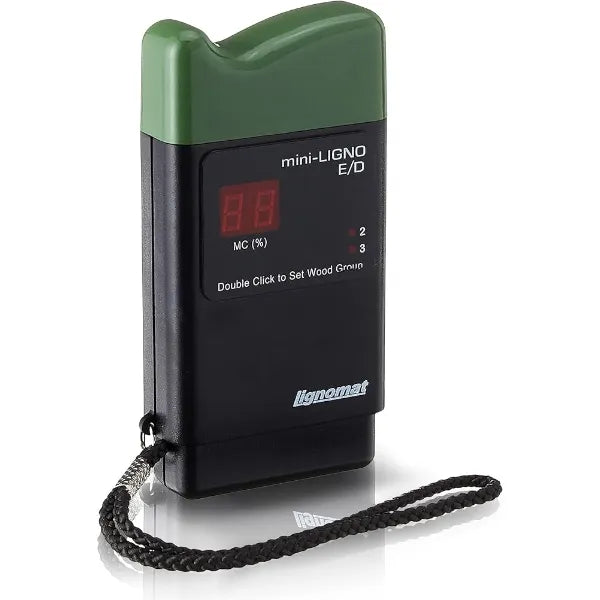 Lignomat Mini Ligno E/D Pin Moisture Meter Moisture Detector & Tester for Wood Floors, Woodworking, Building & Home Maintenance Mold Detector & Moist Meter for Wood Walls and Firewood