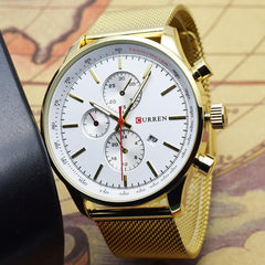 Curren Casual Watch For Men Analog Leather - 8227