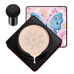 Cream Foundation,Mushroom Head Cream | Moisturizing BB Cream Foundation Long-Lasting Coverage of Blemishes with Mushroom Makeup Sponge