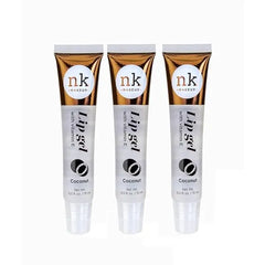 NICKA K NEW YORK Set of 3 NK Hydrating Lip Gel – Vitamin E (COCONUT)