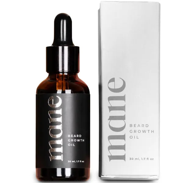 Mane Beard Growth Oil for Men (30ml) Activate Hair Roots for Fuller & Thicker Beard, Mustache Grow Oil - Facial Hair Growth for Men