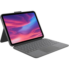 Logitech Combo Touch Backlit Keyboard Case with Trackpad for Apple 11" iPad A16 & 10.9" iPad 10th Gen (920-011434) - Oxford Gray