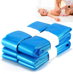 6-Pack Eco-Friendly Nappy Bin Refill Bags, Compatible with Tommee Tippee Twist & Click, Simplee Sangenic, Tec, and Baby AngelCare Nappy Diaper Bin Liner Pails Disposal Systems (Blue)