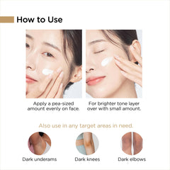 BANOBAGI 2% Alpha-Arbutin Brightening Tone-Up Cream | Go Foundation-Free | 2% Niacinamide, Hyaluronic Acid | Korean Skincare Reduces Uneven Skin, Blemishes, Wrinkles, Fine Lines 40ml