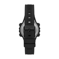 Skechers Women's Quartz Metal and Silicone Sports Digital Watch - Truro Black