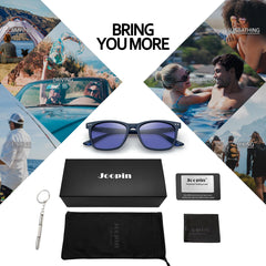 Joopin Polarized Sunglasses for Women UV Protection Classic Square Vintage Shades of Men Driving Fishing Traveling Lightweight Glasses