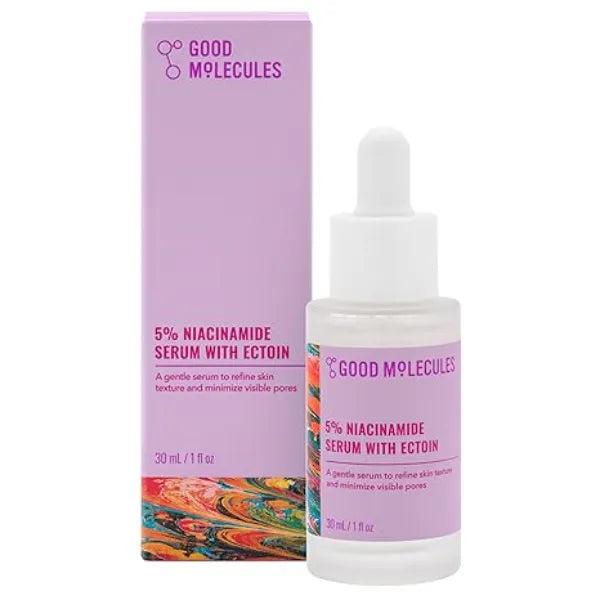 Good Molecules 5% Niacinamide Serum With Ectoin Ultra Hydrating Serum to Target Enlarged Pores, and Acne Moisturizing, Pore Minimizer for Face Skin Care