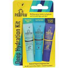 Dr. PawPaw Deep Hydration Kit Lip Balm and Lip Mask Giftset Nourishes and Hydrates with Shea Butter, Olive Oil, and Natural Peptides