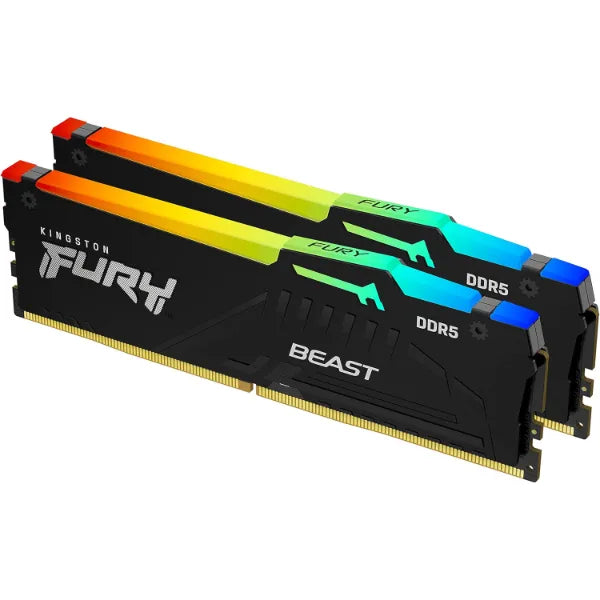 Kingston Fury Beast RGB 32GB (2 X 16GB) DDR5 6000MT/S PC RAM (KF560C36BBE2AK2-32)