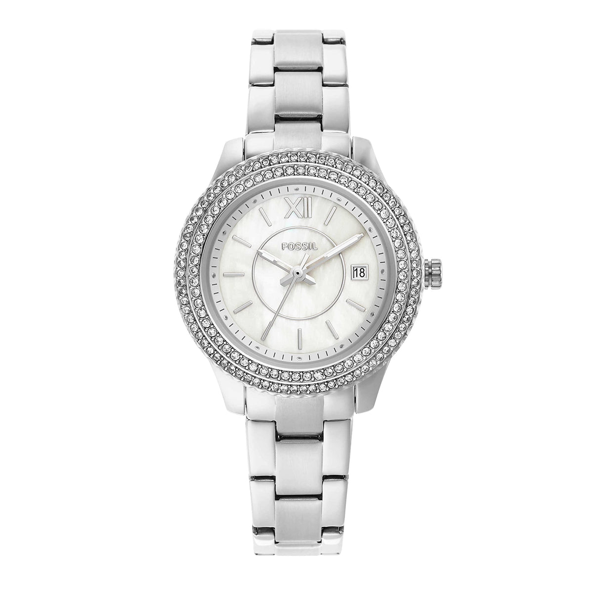 Fossil Stella Analog Mother of Pearl Dial Women's Watch-ES5137