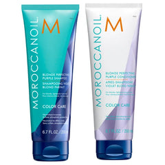 Moroccanoil Blonde Perfecting Purple Shampoo And Conditioner Bundle - 6.7 Fl Oz (Pack of 1)