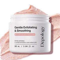 Depology Microdermabrasion Facial Scrub – Exfoliator Face Polish with Walnut Shell, Jojoba & Botanical Oils for Radiant, Smooth Skin – Face Exfoliator Gentle Pore Refining for Dull or Uneven Texture, 3.04 Fl Oz