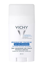 Vichy 24-Hour Dry-Touch Aluminum Free Deodorant, Stick, 1.35 Oz.