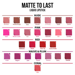 Nykaa Matte To Last ! Liquid Lipstick Collection - Pink - Intense Matte Color | Long-Lasting | Lightweight & Comfortable | 24-Hour Freshness | Precise Application - Le Pondy 15 (5 ml)