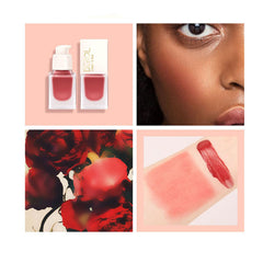 DEROL Liquid Blush Mousse Cream Blushes For Cheeks Face Palette Bronzer Highlighter Shape Contour Stick Moisturizing Matte Finish Long-wearing Waterproof Women (Love Me 06#), Pack Of 1, 19 ml