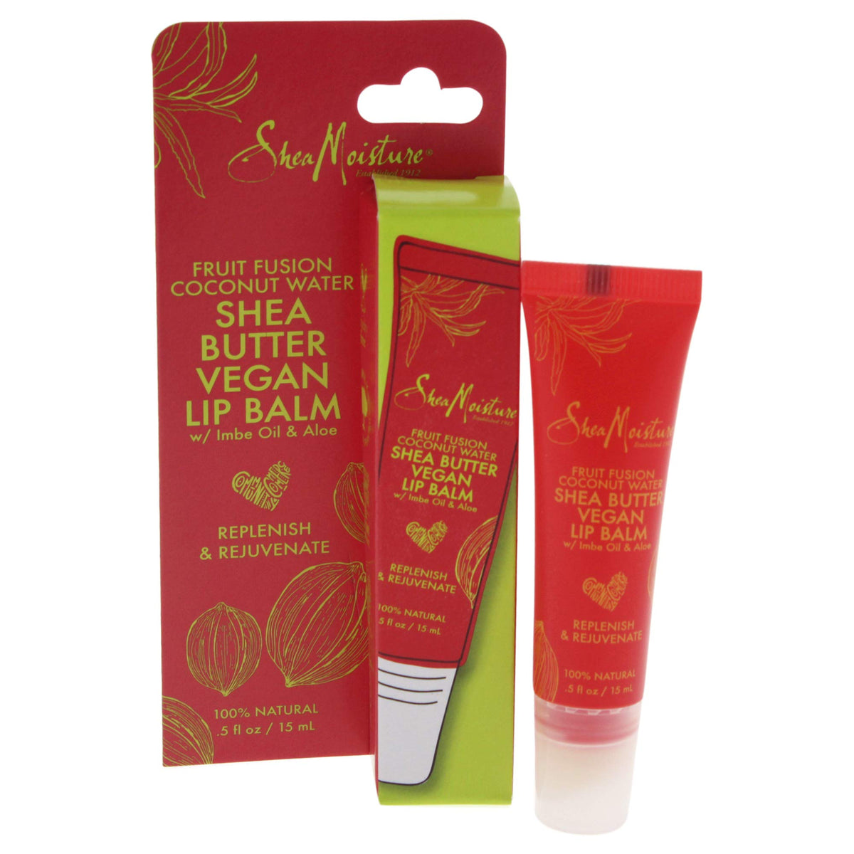 Shea Moisture Fruit Fusion Coconut Water Shea Butter Lip Balm For Unisex, 14.7 ml