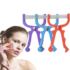 Excefore 3-Piece Portable Facial Hair Removal Set for Women, Manual Epilator for Face, Arms, Lips and Fingers, Ideal Beauty Tool