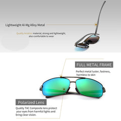 SUNGAIT Ultra Lightweight Rectangular Polarized Sunglasses UV400 Protection