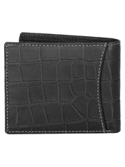 WildHorn® RFID Protected Genuine Leather Wallet & Gift Combo for Men - black