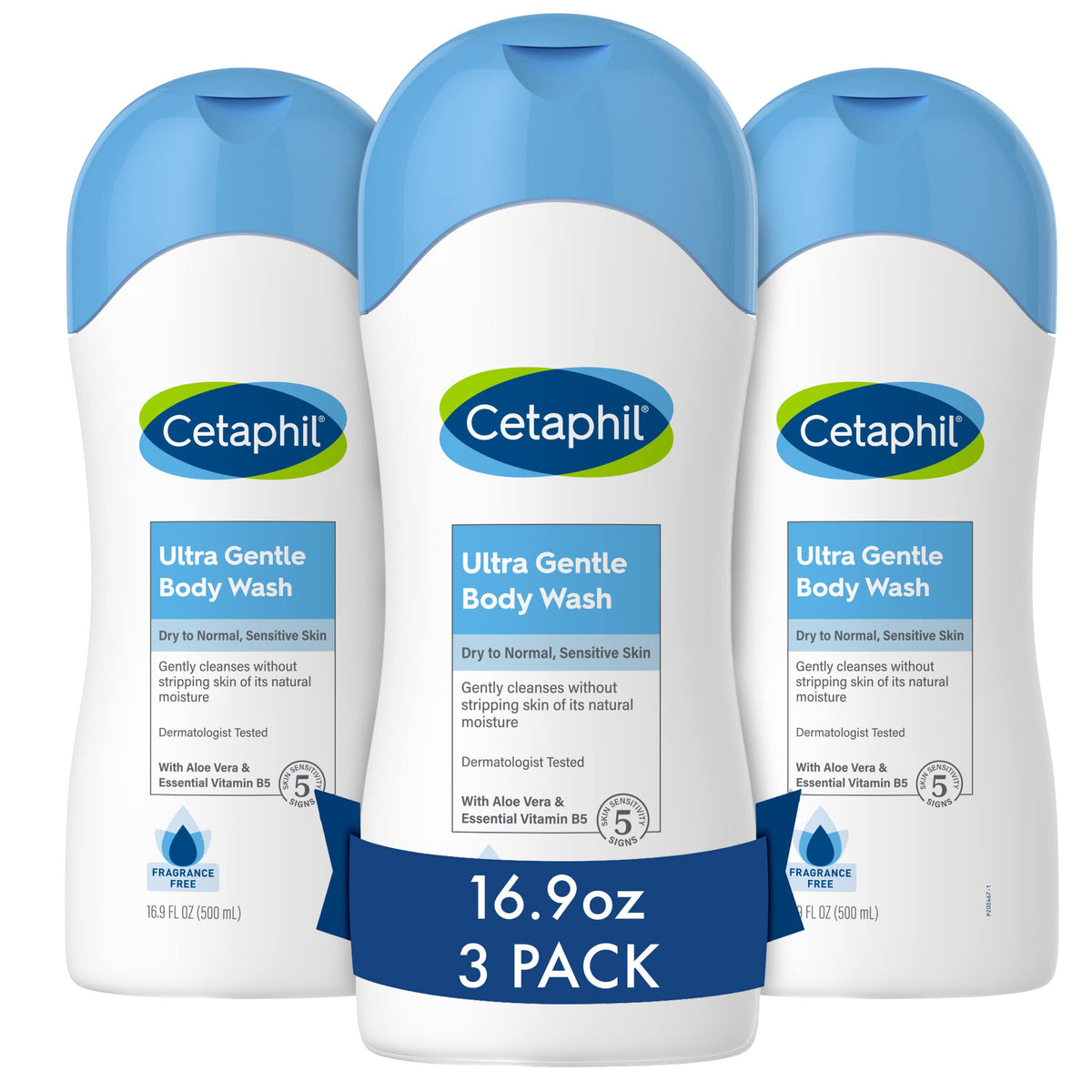 Cetaphil Ultra Gentle Body Wash, Fragrance Free, 16.9 Ounce