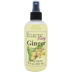Eclectic Lady Ginger Body Spray, Double Strength, 8 ounces, Body Mist for Women with Clean, Light & Gentle Fragrance, Cologne with Soft, Subtle Aroma For Daily Use
