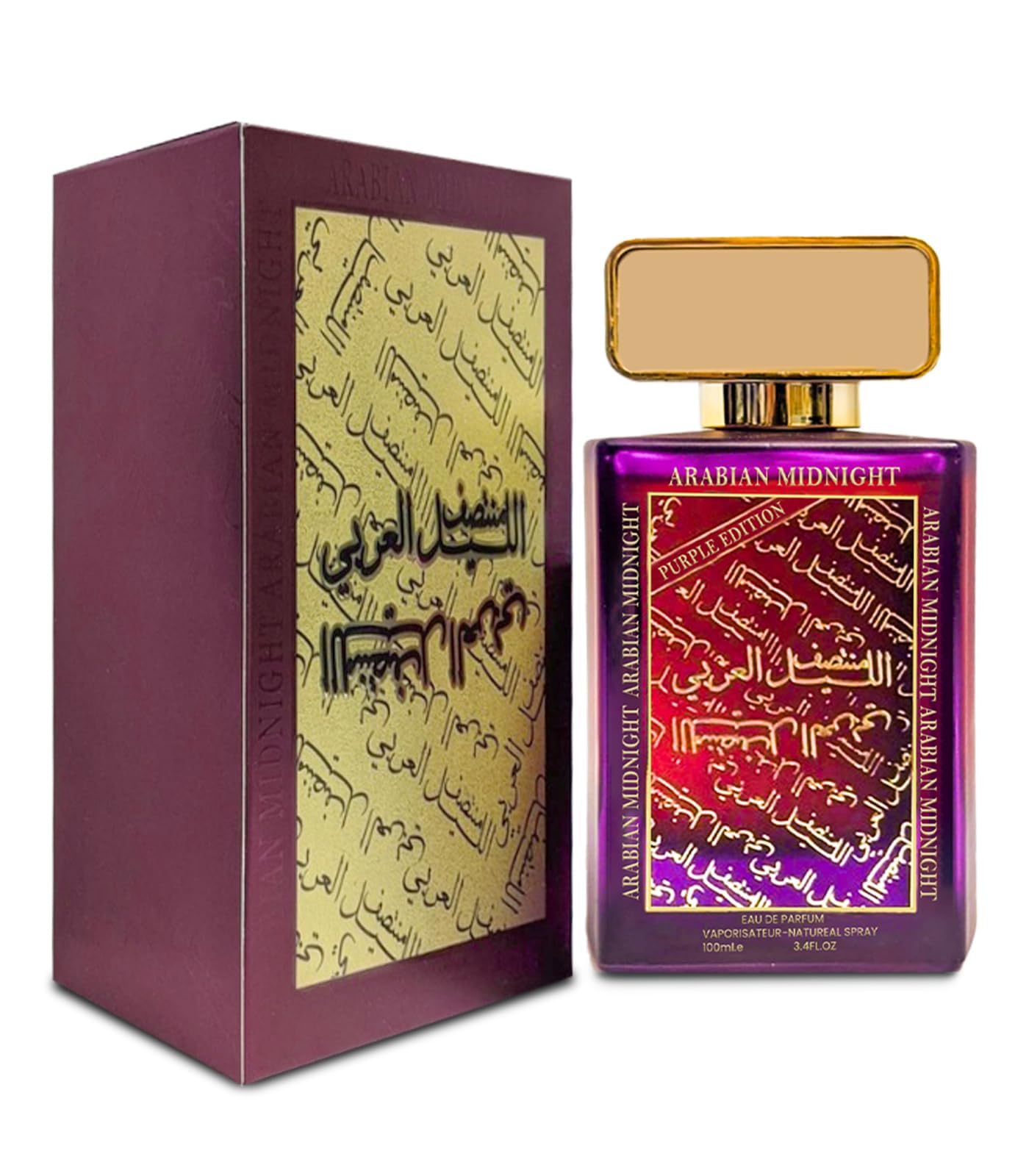 B BRAG Arabian Midnight 3.4 OZ Women's Perfume | Eau De Parfum | Oud Essence Women's Fragrances | Long-Lasting Arabic Perfume for Women | عطر نسائي | عطور نسائية