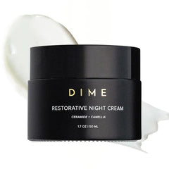 Dime Beauty Restorative Night Cream, Facial Moisturizer with Ceramides and Sea Buckthorn, 1.7 oz / 50 ml