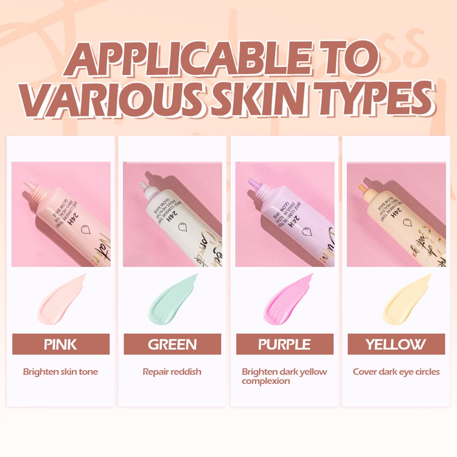 Border Isolation Even Skin Tone Makeup Before Emulsion Foundation Liquid Concealer Pore Concealer Clear Skin Face Wash Night