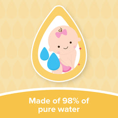 Johnson's Baby Wipes, Extra Sensitive, 98% pure water, 56's, 2+2 FREE