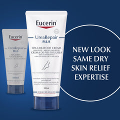 Eucerin UreaRepair Plus 10% Urea Foot Cream with Ceramide, Smoothes Callouses and Thickened Heels, Feet Care for Very Dry, Suitable for Mature & Diabetic Skin - 100ml