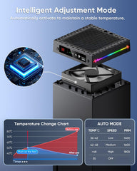 [LED Display] Auto Cooling Fan for Xbox Series X with 9 RGB Light Modes