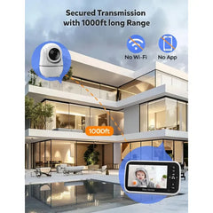 GoodBaby SM663 5" Video Baby Monitor with Camera - Remote Pan & Tilt, 30Hr Battery, Night Vision, No WiFi