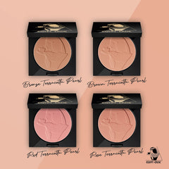 Cutifem Egypt Earth Compact Powder No. 2 Brown Terracotta Pearl - Nourishing Vegan Makeup Face Powder - 11 g