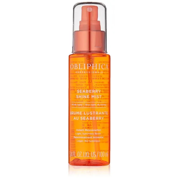 Obliphica Seaberry Shine Mist, 3.4 oz Transform Your Hair with Instant Volume and Shine for Effortlessly Gorgeous Styles
