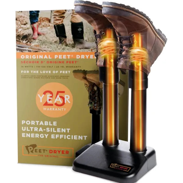 PEET Original Electric Shoe & Boot Dryer – Silent, Energy-Efficient Dryer for Footwear & Outdoor Gear Made in USA