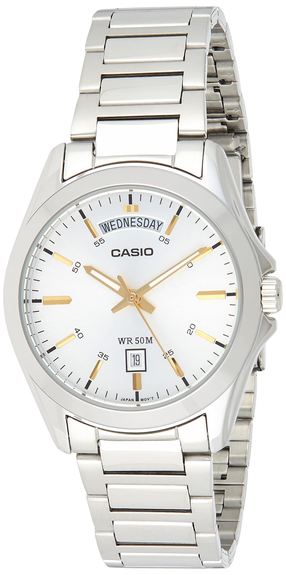 Casio Men's Stainless Steel Band Watch Silver