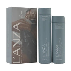 L'ANZA Healing Moisture Shampoo & Conditioner Set, Hydrates & Heals Damaged Hair, Deep Hydration, Softens, Anti-Frizz, Restores Elasticity, Color Safe Anti-Humidity, Strengthening, Hair Care Kit